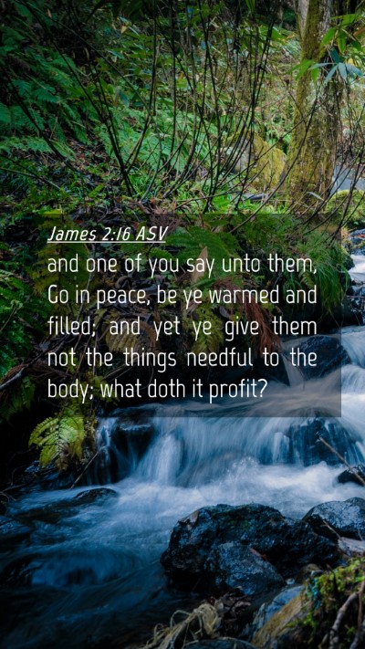 Picture 04 - James 2:16 ASV Mobile Phone Wallpaper - and one of you say unto them, Go in peace, be ye - Mobile Bible Verse Wallpaper