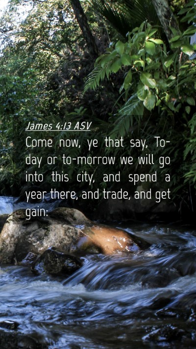 Picture 04 - James 4:13 ASV Mobile Phone Wallpaper - Come now, ye that say, To-day or to-morrow we - Mobile Bible Verse Wallpaper