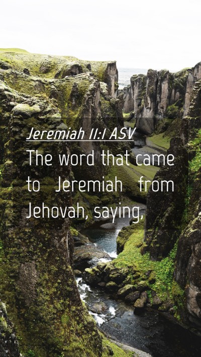 Picture 04 - Jeremiah 11:1 ASV Mobile Phone Wallpaper - The word that came to Jeremiah from Jehovah, - Mobile Bible Verse Wallpaper