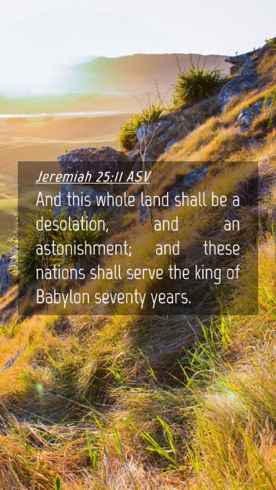 Picture 04 - Jeremiah 25:11 ASV Mobile Phone Wallpaper - And this whole land shall be a desolation, and an - Mobile Bible Verse Wallpaper
