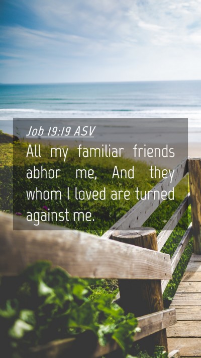 Picture 04 - Job 19:19 ASV Mobile Phone Wallpaper - All my familiar friends abhor me, And they whom I - Mobile Bible Verse Wallpaper