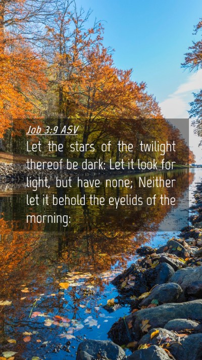 Picture 04 - Job 3:9 ASV Mobile Phone Wallpaper - Let the stars of the twilight thereof be dark: - Mobile Bible Verse Wallpaper