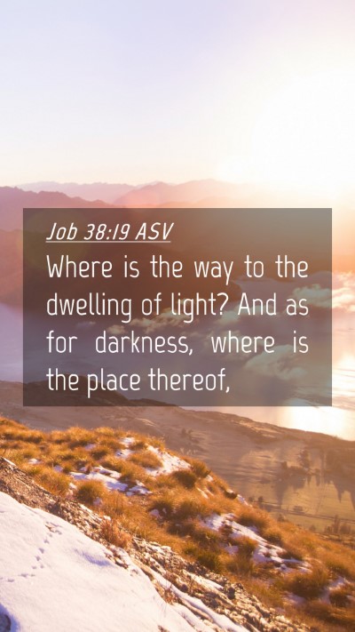 Picture 04 - Job 38:19 ASV Mobile Phone Wallpaper - Where is the way to the dwelling of light? And as - Mobile Bible Verse Wallpaper