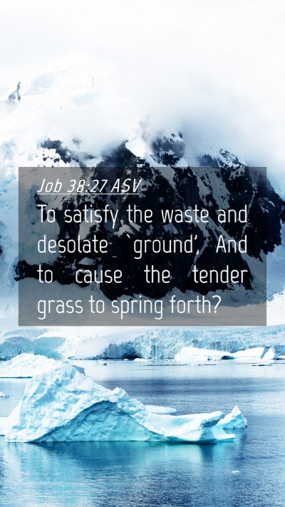 Picture 04 - Job 38:27 ASV Mobile Phone Wallpaper - To satisfy the waste and desolate `ground', And - Mobile Bible Verse Wallpaper