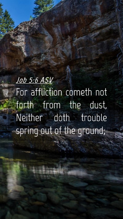 Picture 04 - Job 5:6 ASV Mobile Phone Wallpaper - For affliction cometh not forth from the dust, - Mobile Bible Verse Wallpaper
