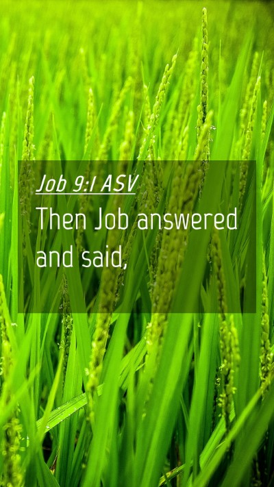 Picture 04 - Job 9:1 ASV Mobile Phone Wallpaper - Then Job answered and - Mobile Bible Verse Wallpaper