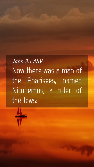 Picture 04 - John 3:1 ASV Mobile Phone Wallpaper - Now there was a man of the Pharisees, named - Mobile Bible Verse Wallpaper