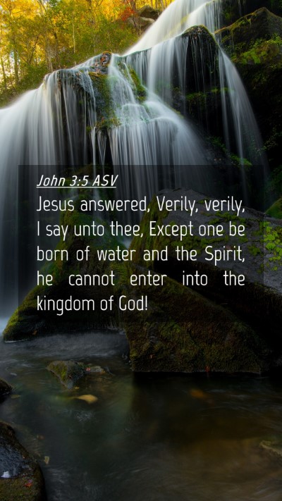 Picture 04 - John 3:5 ASV Mobile Phone Wallpaper - Jesus answered, Verily, verily, I say unto thee, - Mobile Bible Verse Wallpaper