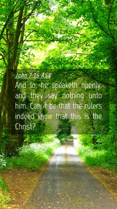 Picture 04 - John 7:26 ASV Mobile Phone Wallpaper - And lo, he speaketh openly, and they say nothing - Mobile Bible Verse Wallpaper