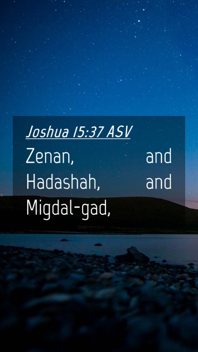 Picture 04 - Joshua 15:37 ASV Mobile Phone Wallpaper - Zenan, and Hadashah, and - Mobile Bible Verse Wallpaper