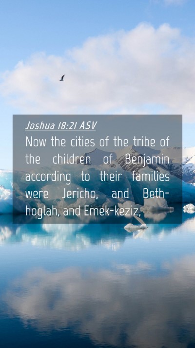 Picture 04 - Joshua 18:21 ASV Mobile Phone Wallpaper - Now the cities of the tribe of the children of - Mobile Bible Verse Wallpaper