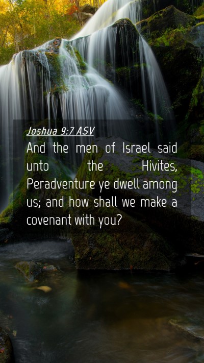 Picture 04 - Joshua 9:7 ASV Mobile Phone Wallpaper - And the men of Israel said unto the Hivites, - Mobile Bible Verse Wallpaper