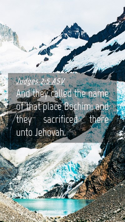 Picture 04 - Judges 2:5 ASV Mobile Phone Wallpaper - And they called the name of that place Bochim: - Mobile Bible Verse Wallpaper