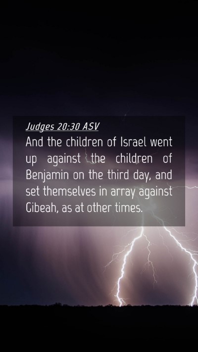 Picture 04 - Judges 20:30 ASV Mobile Phone Wallpaper - And the children of Israel went up against the - Mobile Bible Verse Wallpaper