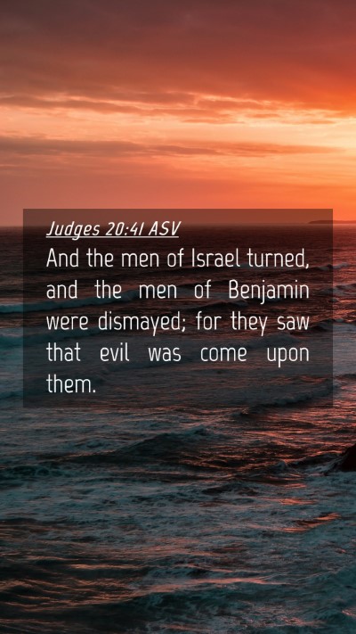 Picture 04 - Judges 20:41 ASV Mobile Phone Wallpaper - And the men of Israel turned, and the men of - Mobile Bible Verse Wallpaper