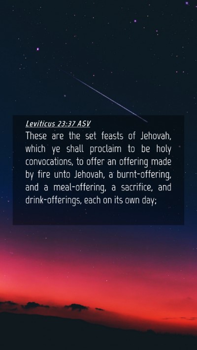 Picture 04 - Leviticus 23:37 ASV Mobile Phone Wallpaper - These are the set feasts of Jehovah, which ye - Mobile Bible Verse Wallpaper