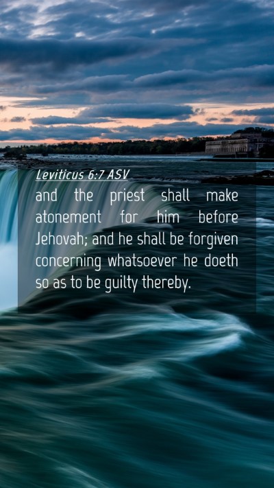 Picture 04 - Leviticus 6:7 ASV Mobile Phone Wallpaper - and the priest shall make atonement for him - Mobile Bible Verse Wallpaper