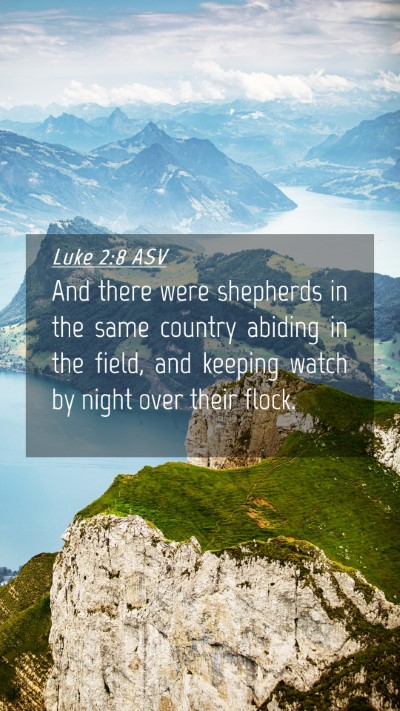 Picture 04 - Luke 2:8 ASV Mobile Phone Wallpaper - And there were shepherds in the same country - Mobile Bible Verse Wallpaper