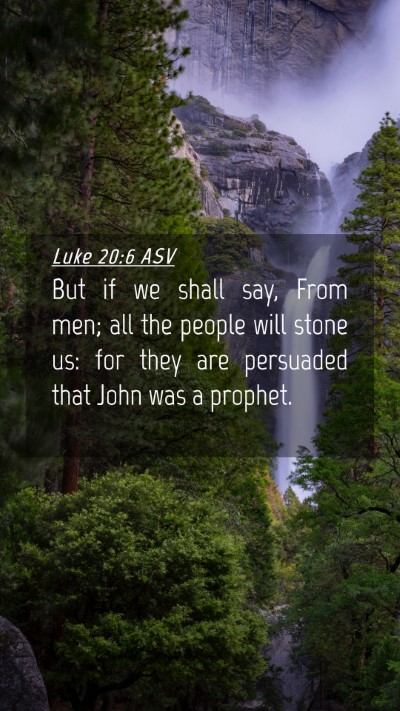 Picture 04 - Luke 20:6 ASV Mobile Phone Wallpaper - But if we shall say, From men; all the people - Mobile Bible Verse Wallpaper