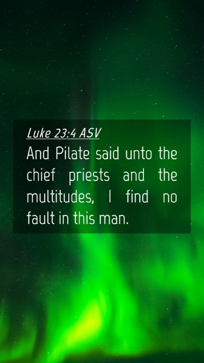 Picture 04 - Luke 23:4 ASV Mobile Phone Wallpaper - And Pilate said unto the chief priests and the - Mobile Bible Verse Wallpaper