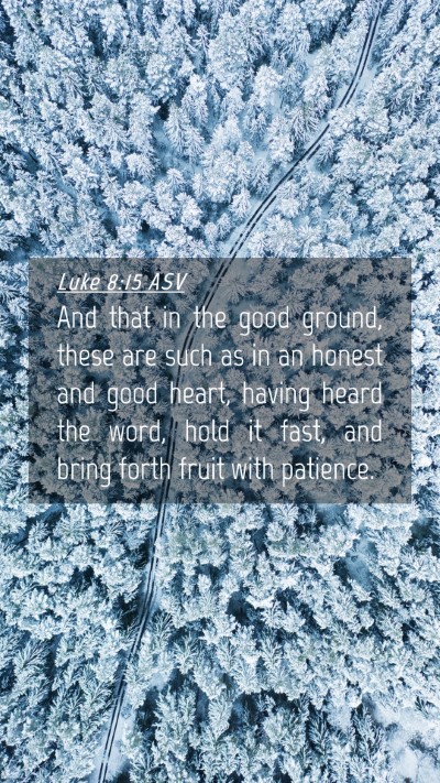 Picture 04 - Luke 8:15 ASV Mobile Phone Wallpaper - And that in the good ground, these are such as in - Mobile Bible Verse Wallpaper