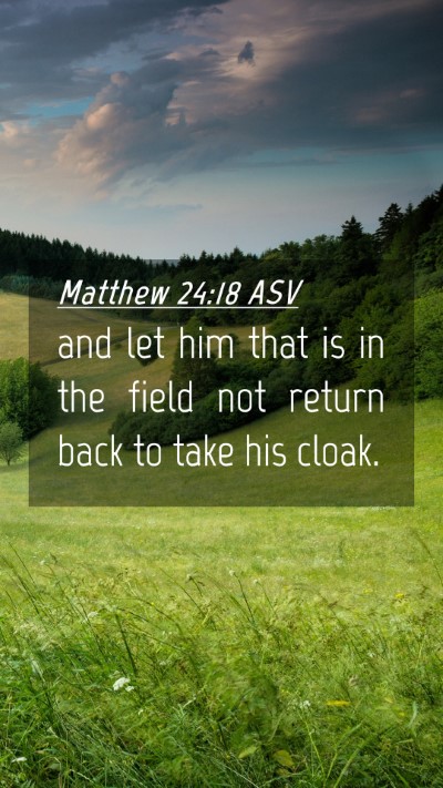 Picture 04 - Matthew 24:18 ASV Mobile Phone Wallpaper - and let him that is in the field not return back - Mobile Bible Verse Wallpaper