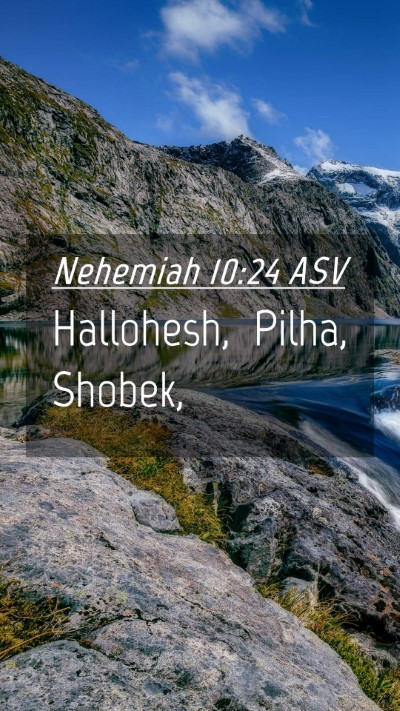 Picture 04 - Nehemiah 10:24 ASV Mobile Phone Wallpaper - Hallohesh, Pilha, - Mobile Bible Verse Wallpaper