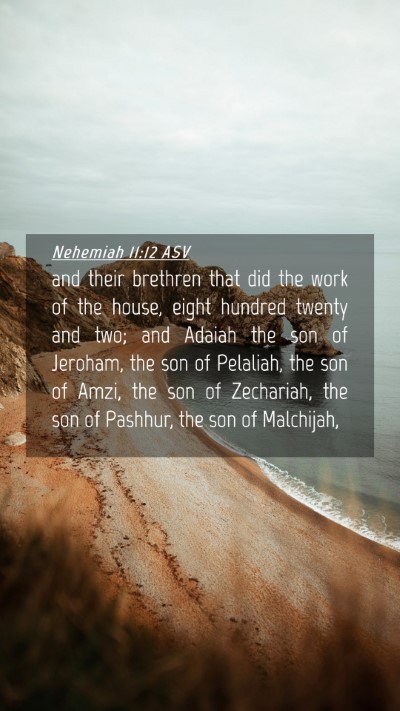 Picture 04 - Nehemiah 11:12 ASV Mobile Phone Wallpaper - and their brethren that did the work of the - Mobile Bible Verse Wallpaper