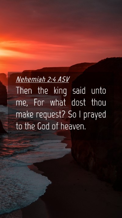 Picture 04 - Nehemiah 2:4 ASV Mobile Phone Wallpaper - Then the king said unto me, For what dost thou - Mobile Bible Verse Wallpaper