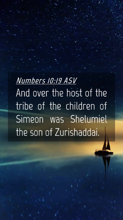 Picture 04 - Numbers 10:19 ASV Mobile Phone Wallpaper - And over the host of the tribe of the children of - Mobile Bible Verse Wallpaper