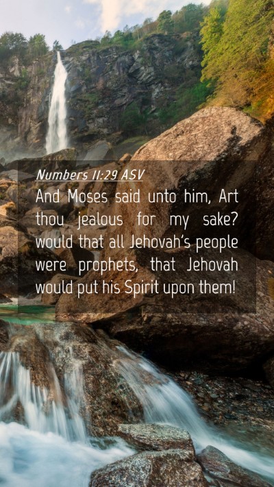 Picture 04 - Numbers 11:29 ASV Mobile Phone Wallpaper - And Moses said unto him, Art thou jealous for my - Mobile Bible Verse Wallpaper