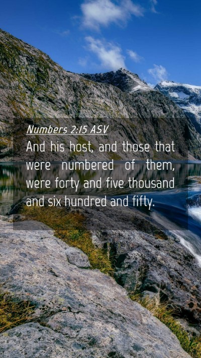 Picture 04 - Numbers 2:15 ASV Mobile Phone Wallpaper - And his host, and those that were numbered of - Mobile Bible Verse Wallpaper