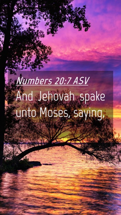 Picture 04 - Numbers 20:7 ASV Mobile Phone Wallpaper - And Jehovah spake unto Moses, - Mobile Bible Verse Wallpaper