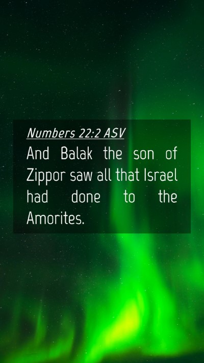 Picture 04 - Numbers 22:2 ASV Mobile Phone Wallpaper - And Balak the son of Zippor saw all that Israel - Mobile Bible Verse Wallpaper