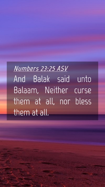 Picture 04 - Numbers 23:25 ASV Mobile Phone Wallpaper - And Balak said unto Balaam, Neither curse them at - Mobile Bible Verse Wallpaper