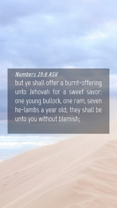 Picture 04 - Numbers 29:8 ASV Mobile Phone Wallpaper - but ye shall offer a burnt-offering unto Jehovah - Mobile Bible Verse Wallpaper