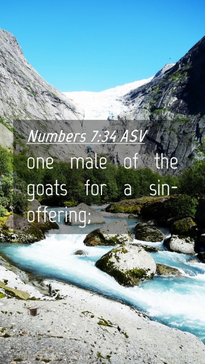 Picture 04 - Numbers 7:34 ASV Mobile Phone Wallpaper - one male of the goats for a - Mobile Bible Verse Wallpaper