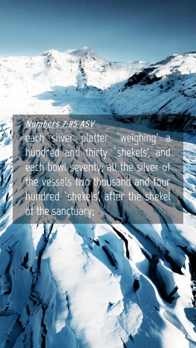 Picture 04 - Numbers 7:85 ASV Mobile Phone Wallpaper - each silver platter `weighing' a hundred and - Mobile Bible Verse Wallpaper