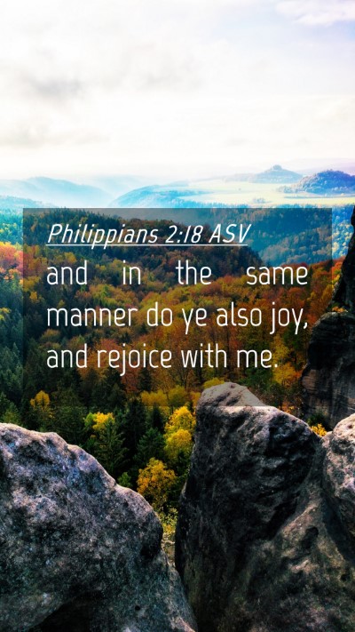 Picture 04 - Philippians 2:18 ASV Mobile Phone Wallpaper - and in the same manner do ye also joy, and - Mobile Bible Verse Wallpaper