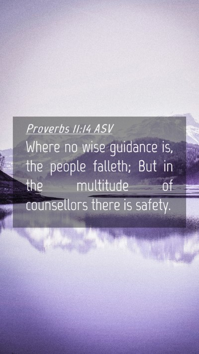 Picture 04 - Proverbs 11:14 ASV Mobile Phone Wallpaper - Where no wise guidance is, the people falleth; - Mobile Bible Verse Wallpaper