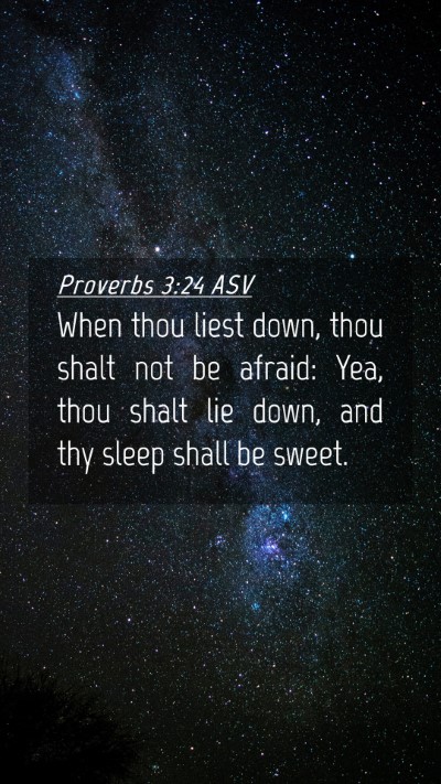Picture 04 - Proverbs 3:24 ASV Mobile Phone Wallpaper - When thou liest down, thou shalt not be afraid: - Mobile Bible Verse Wallpaper