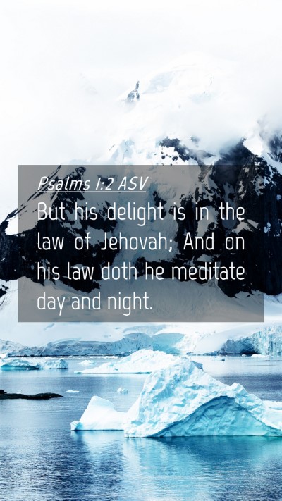Picture 04 - Psalms 1:2 ASV Mobile Phone Wallpaper - But his delight is in the law of Jehovah; And on - Mobile Bible Verse Wallpaper