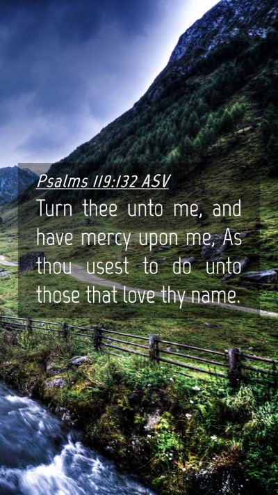 Picture 04 - Psalms 119:132 ASV Mobile Phone Wallpaper - Turn thee unto me, and have mercy upon me, As - Mobile Bible Verse Wallpaper
