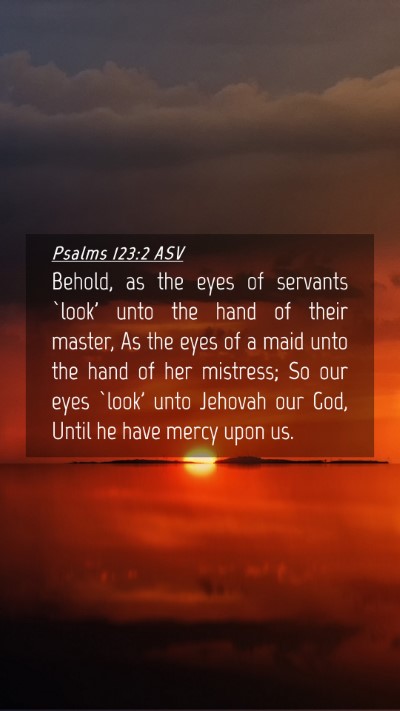 Picture 04 - Psalms 123:2 ASV Mobile Phone Wallpaper - Behold, as the eyes of servants `look' unto the - Mobile Bible Verse Wallpaper