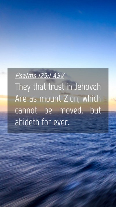 Picture 04 - Psalms 125:1 ASV Mobile Phone Wallpaper - They that trust in Jehovah Are as mount Zion, - Mobile Bible Verse Wallpaper