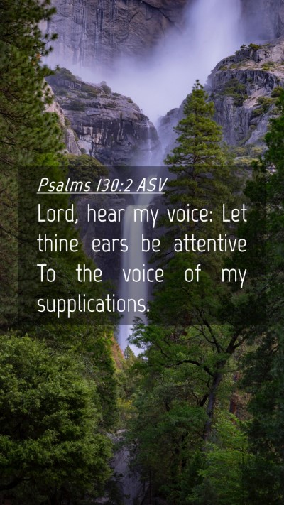 Picture 04 - Psalms 130:2 ASV Mobile Phone Wallpaper - Lord, hear my voice: Let thine ears be attentive - Mobile Bible Verse Wallpaper