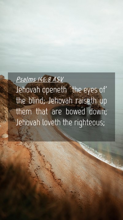 Picture 04 - Psalms 146:8 ASV Mobile Phone Wallpaper - Jehovah openeth `the eyes of' the blind; Jehovah - Mobile Bible Verse Wallpaper