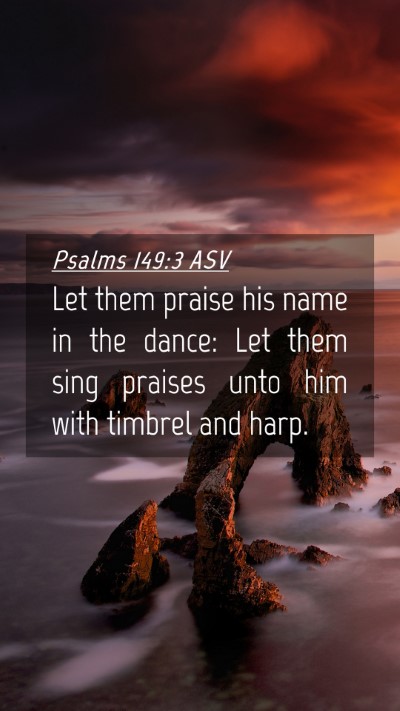 Picture 04 - Psalms 149:3 ASV Mobile Phone Wallpaper - Let them praise his name in the dance: Let them - Mobile Bible Verse Wallpaper