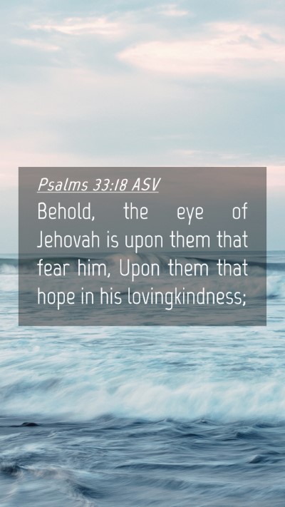Picture 04 - Psalms 33:18 ASV Mobile Phone Wallpaper - Behold, the eye of Jehovah is upon them that fear - Mobile Bible Verse Wallpaper
