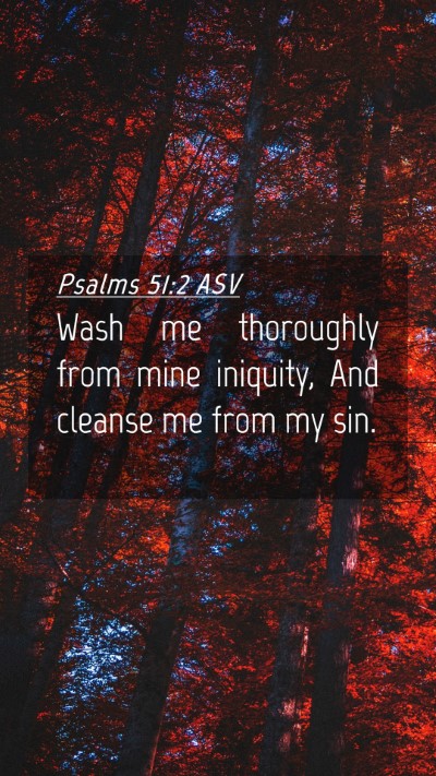 Picture 04 - Psalms 51:2 ASV Mobile Phone Wallpaper - Wash me thoroughly from mine iniquity, And - Mobile Bible Verse Wallpaper